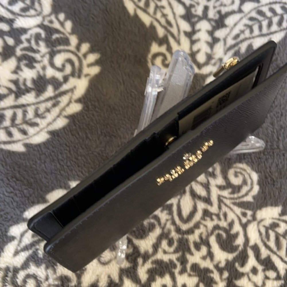 Kate Spade Staci Large Slim Bifold Wallet Black - Picture 9 of 16